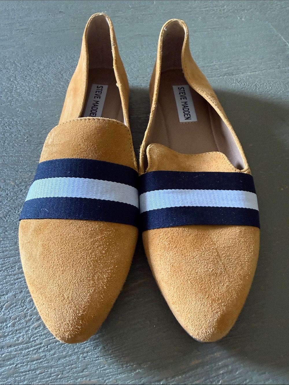New Steve Madden mustard smoking flats size 7.5